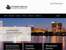 Tablet Screenshot of citywiderentalsmke.com